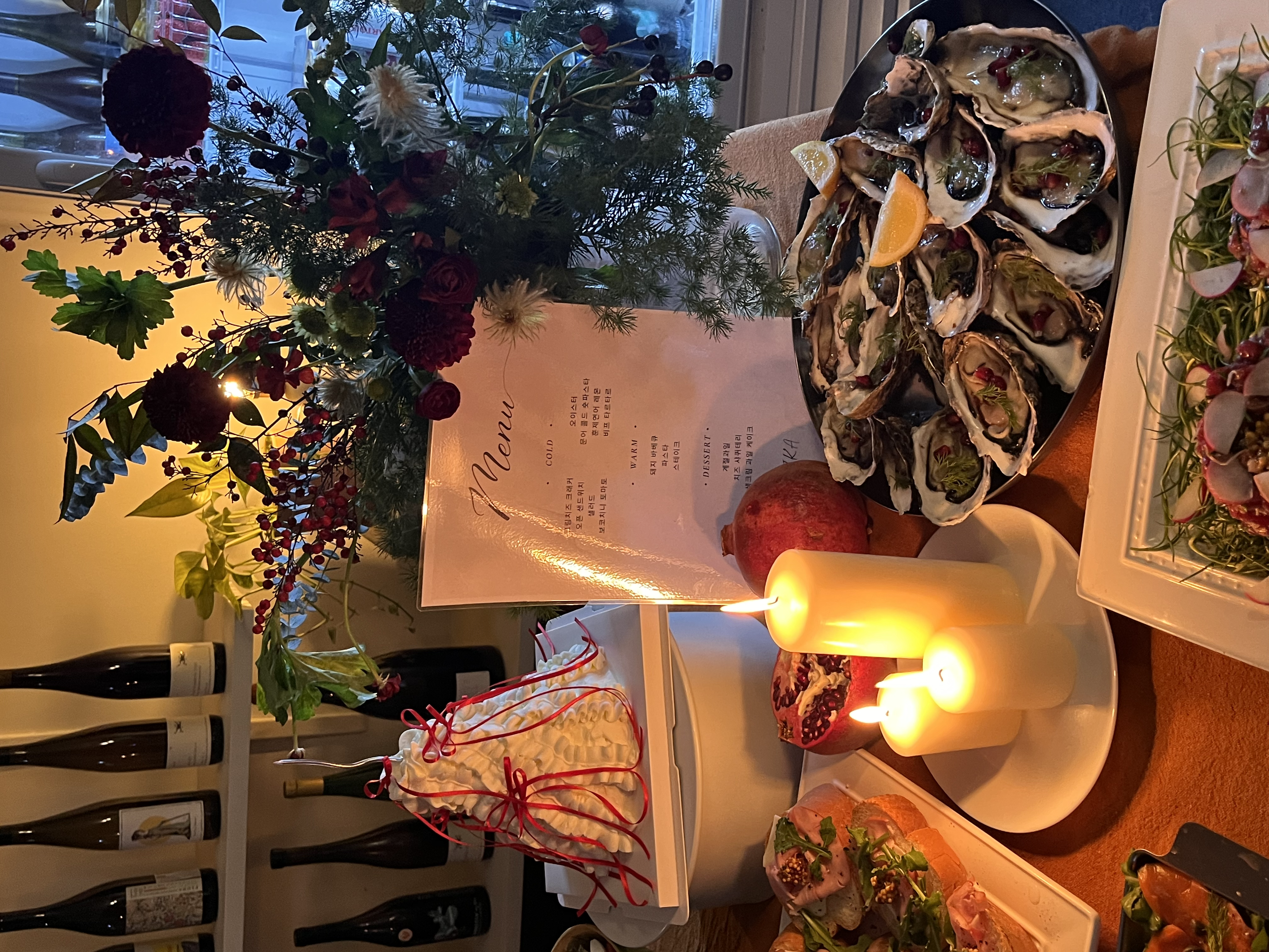 event table close up 1