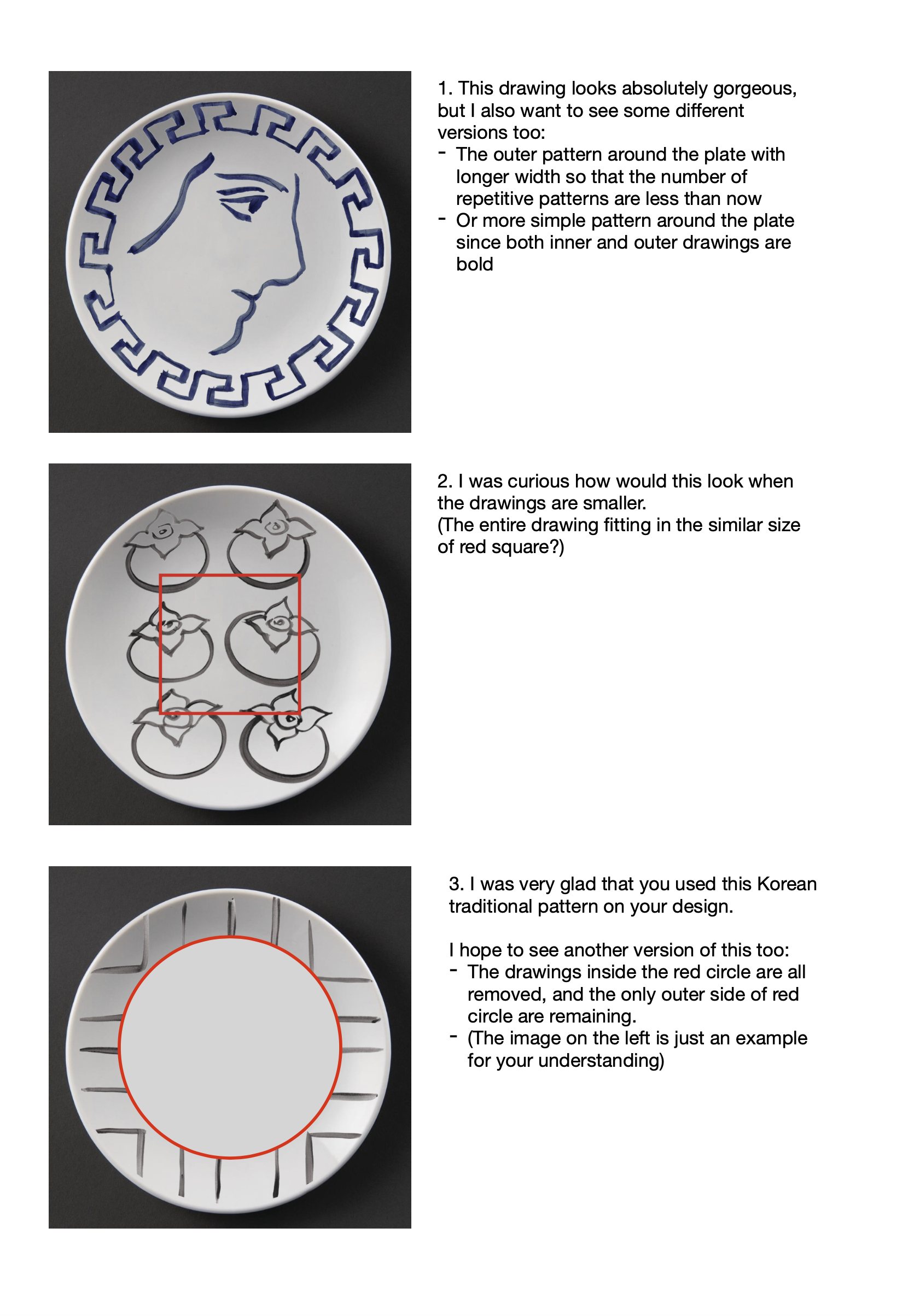 ini ceramique tableware feedback