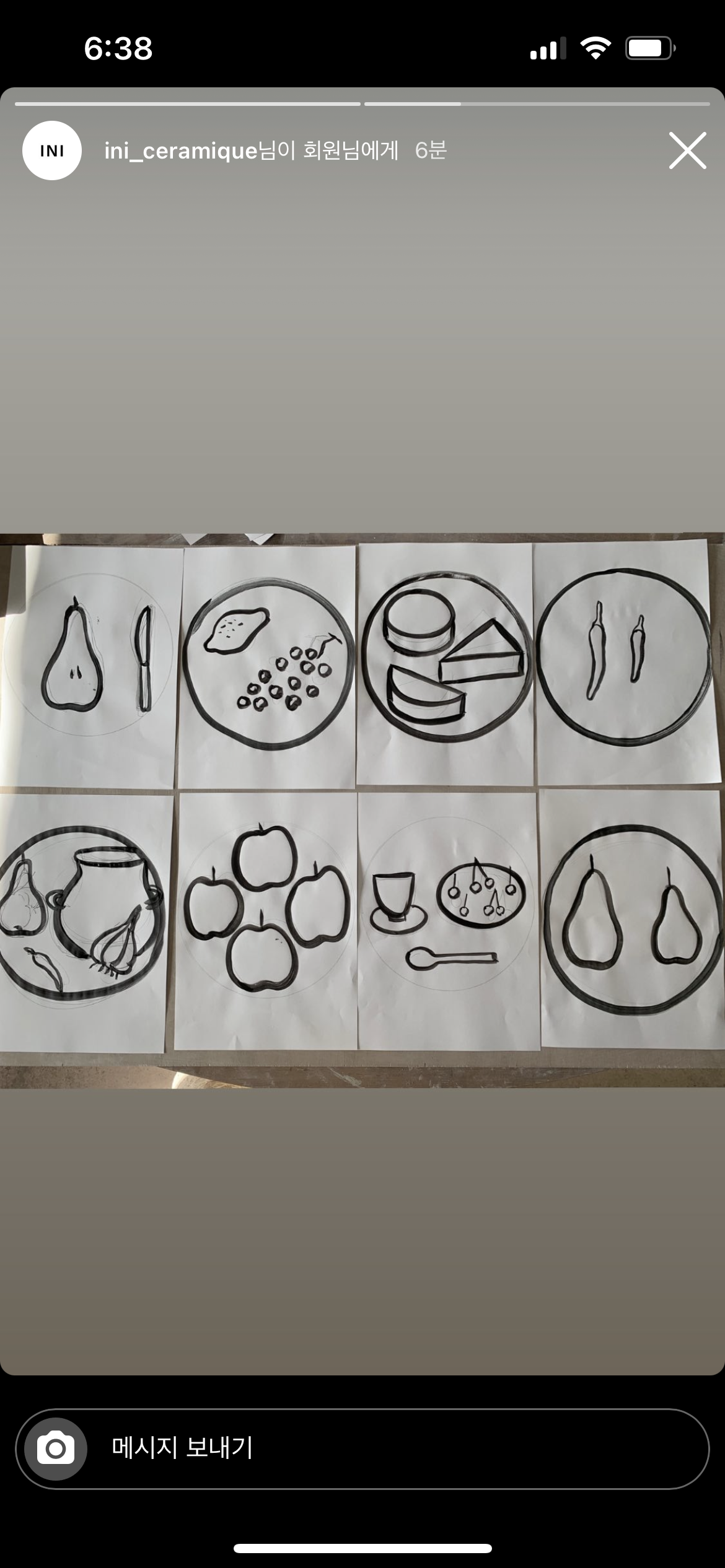 ini ceramique tableware sketches